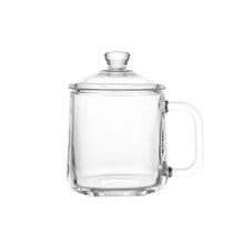 Glass Tea Mug with Lid – Heat-Resistant Transparent Cup