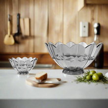 7-Piece Elegant Crystal Cut Glass Bowl Set – Decorative & Serving