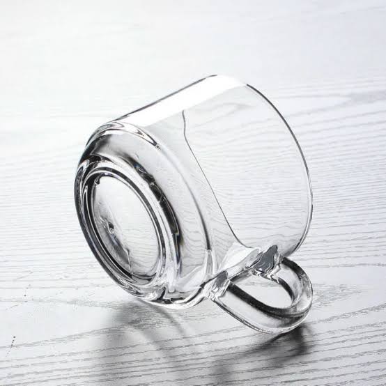 Clear Glass Tea & Coffee Cups – Set of 6